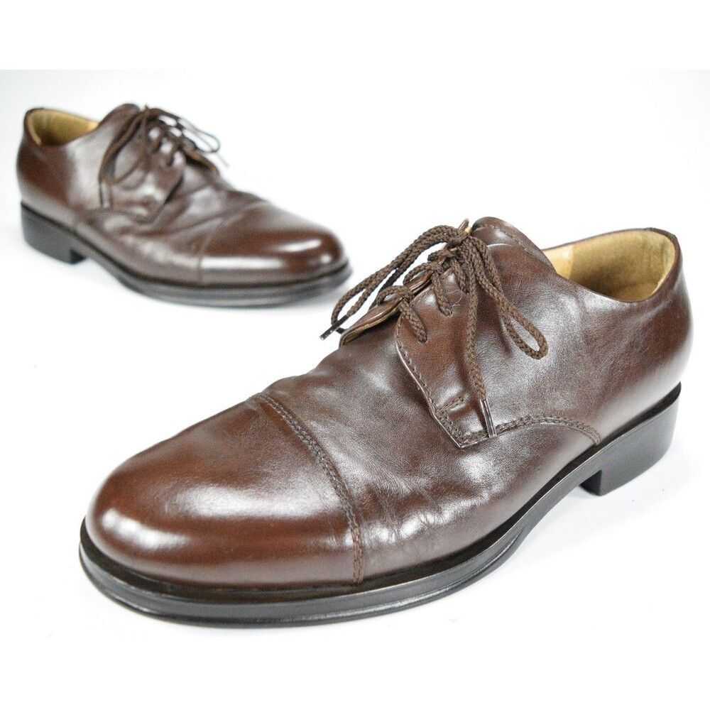 Joseph & Feiss Men's Size 8.5 Cap Toe Oxfords Brown Leather